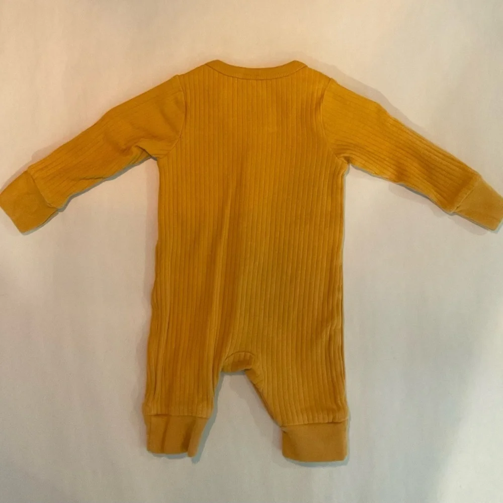 Long sleeve thermal full length newborn onesie